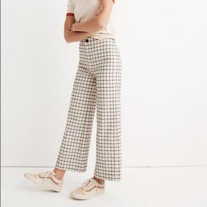 Madewell emmet windowpane wide leg crop 31